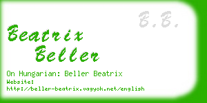 beatrix beller business card